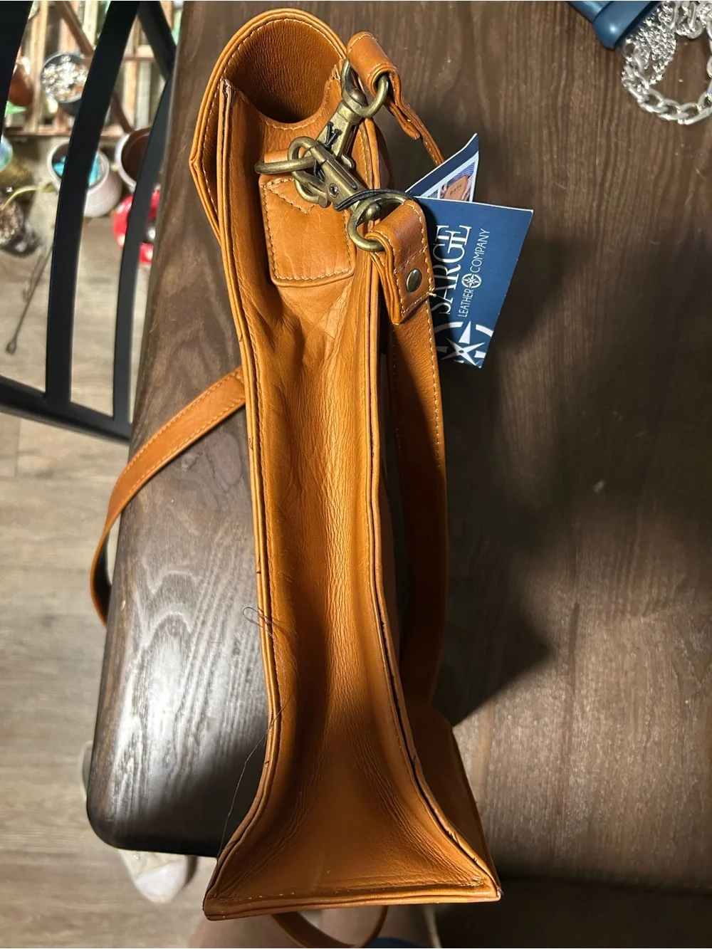 Sarge Leather Co. Men's Crossbody Bag - Tan